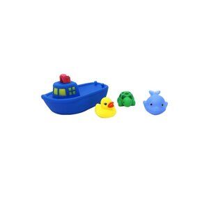 Buba Baby 4 Pack Bath Toys: Boat w/animals